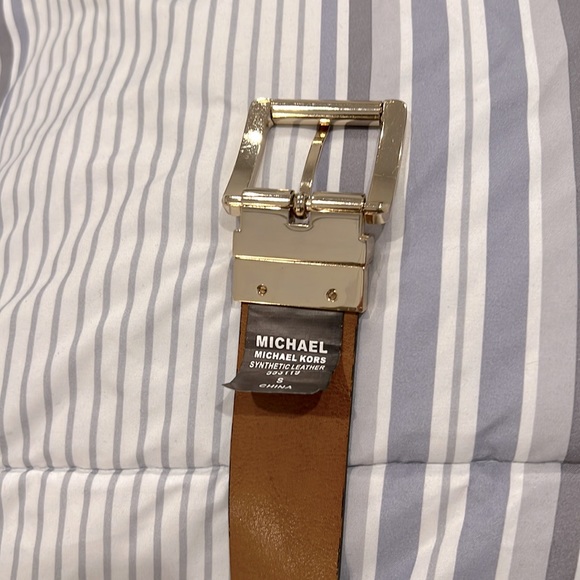 🤎Michael Kors Signature Logo Reversible Belt in Size Small - Unisex - Picture 7 of 8